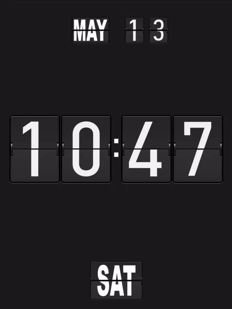 Captures d'écran de Digital Flip Clock iPad 