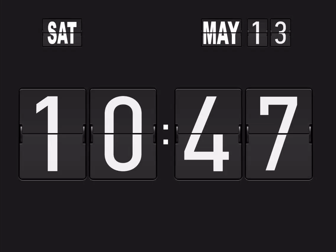 Captures d'écran de Digital Flip Clock iPad 