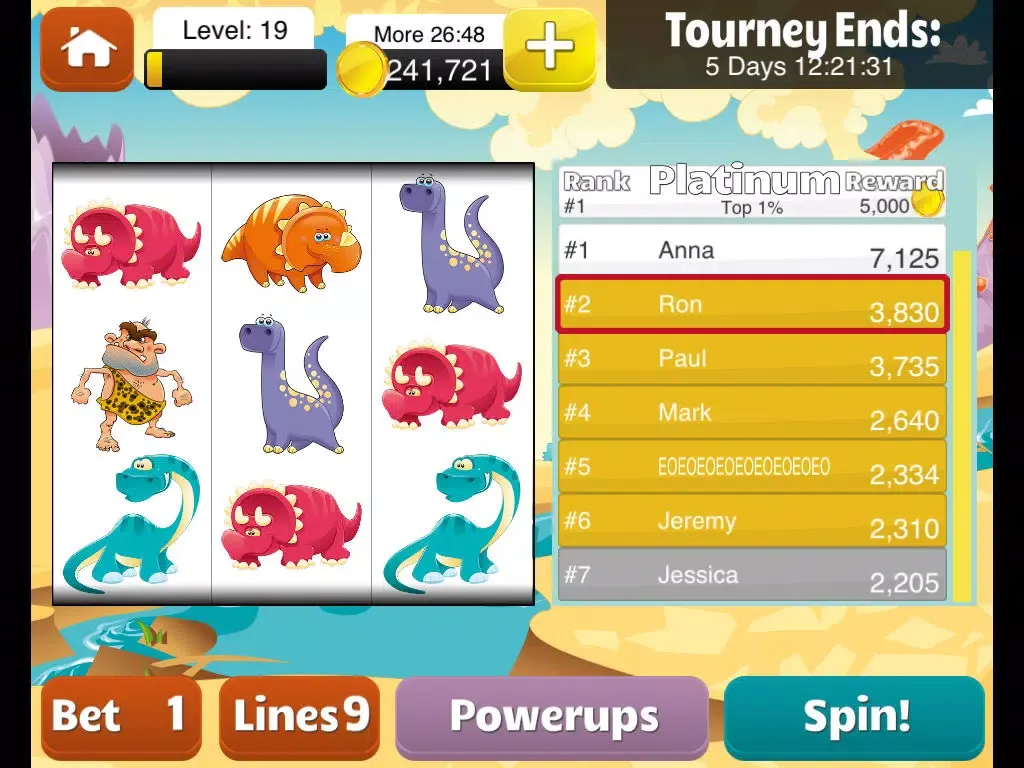 ภาพหน้าจอของ Tourney Slots iPad 