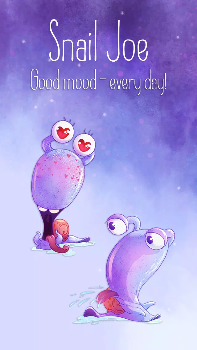 Captures d'écran de Cute Snail Joe Sticker Pack