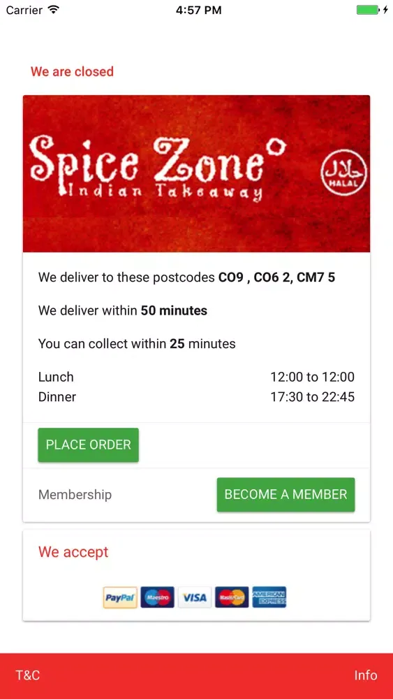 Spice Zone Halstead應用截圖