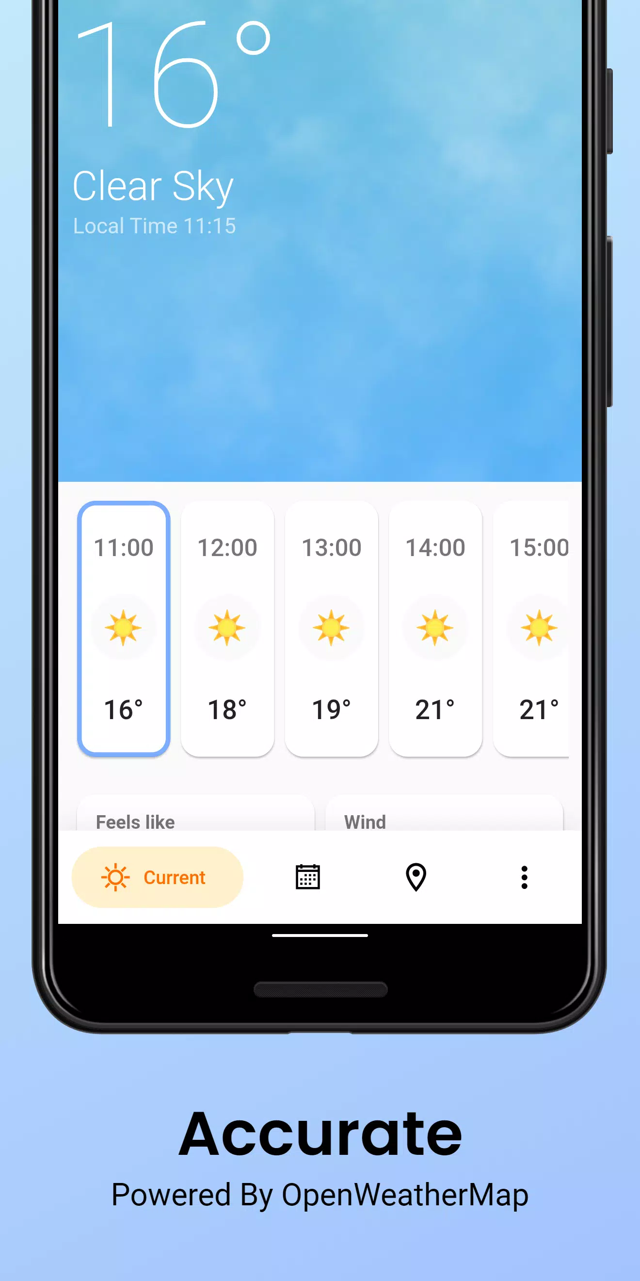 Pluvia Weathercapturas de pantalla de la aplicación2