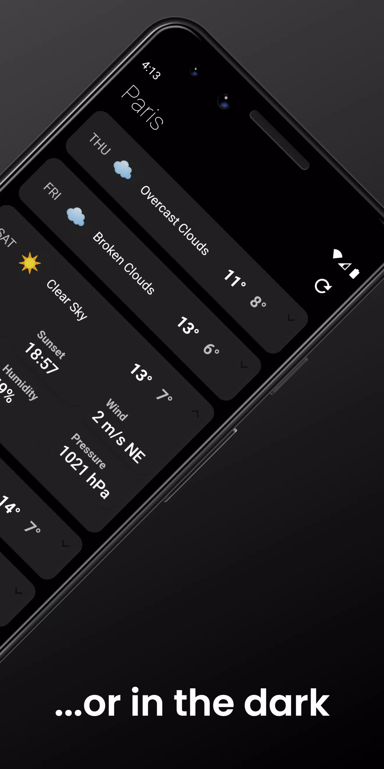 Pluvia Weathercapturas de pantalla de la aplicación6