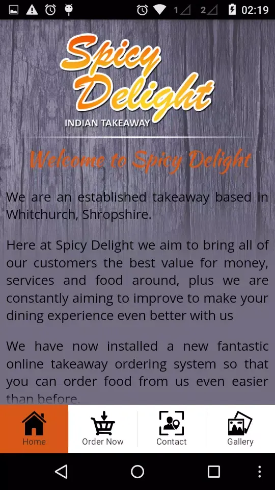 Tangkapan skrin Spicy Delight