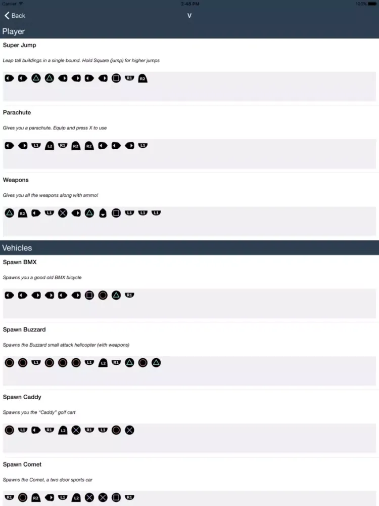 تصاویر Cheat codes for GTA 5 iPad 
