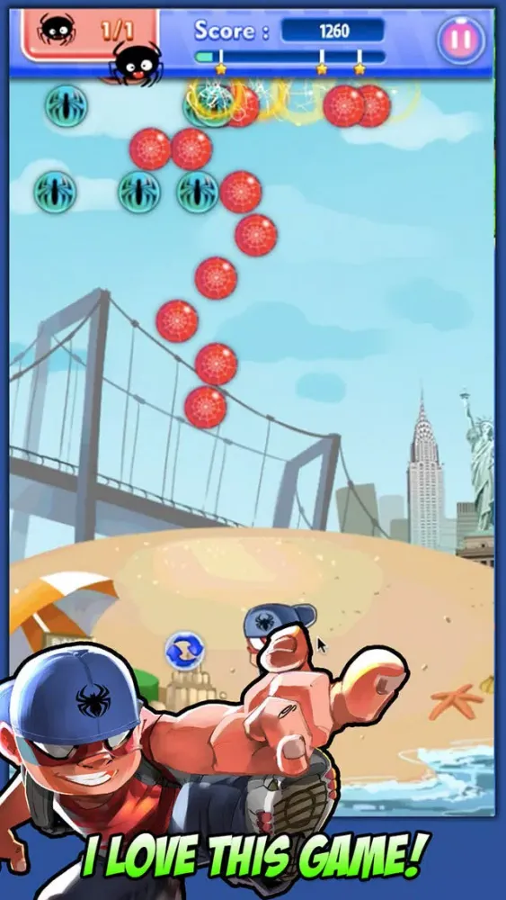Screenshot di Amazing Spider Bobble Shooter