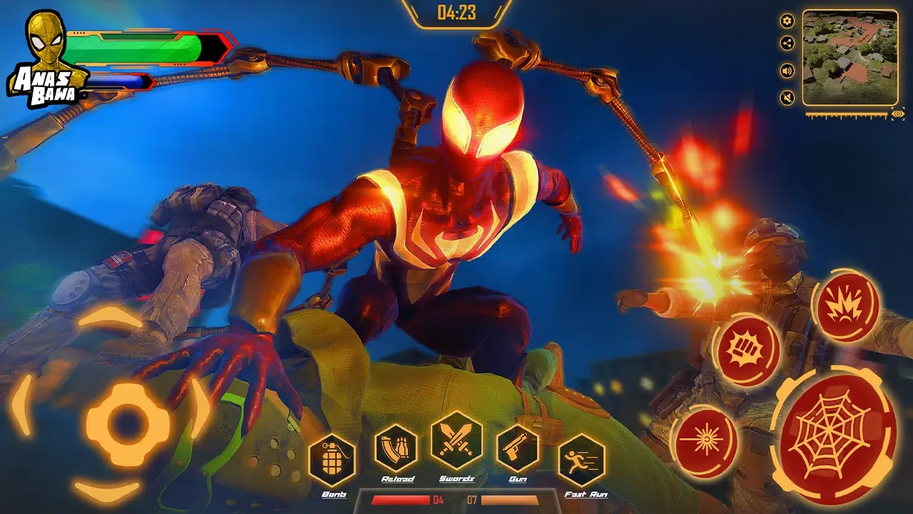 Iron Super Hero - Spider Games 스크린샷