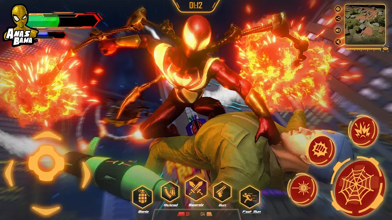 Iron Super Hero - Spider Games 스크린샷