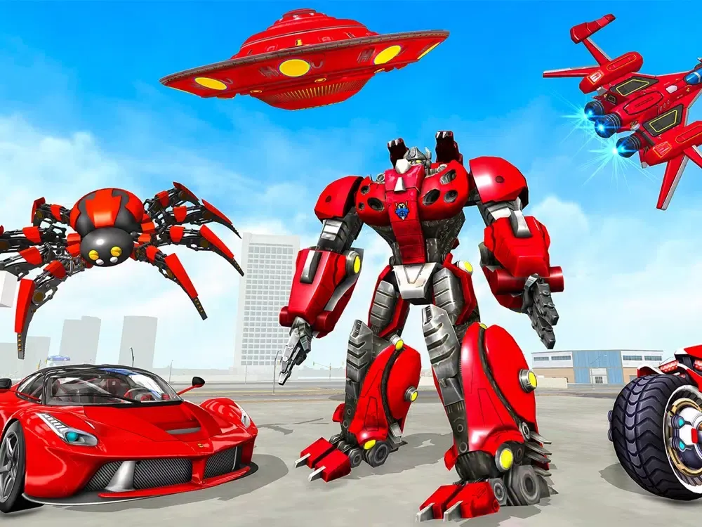 Capturas de tela do Spider robot hero mech arena iPad 