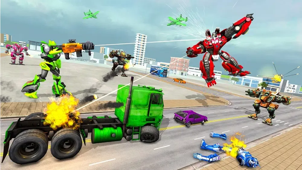 Capturas de tela do Spider robot hero mech arena
