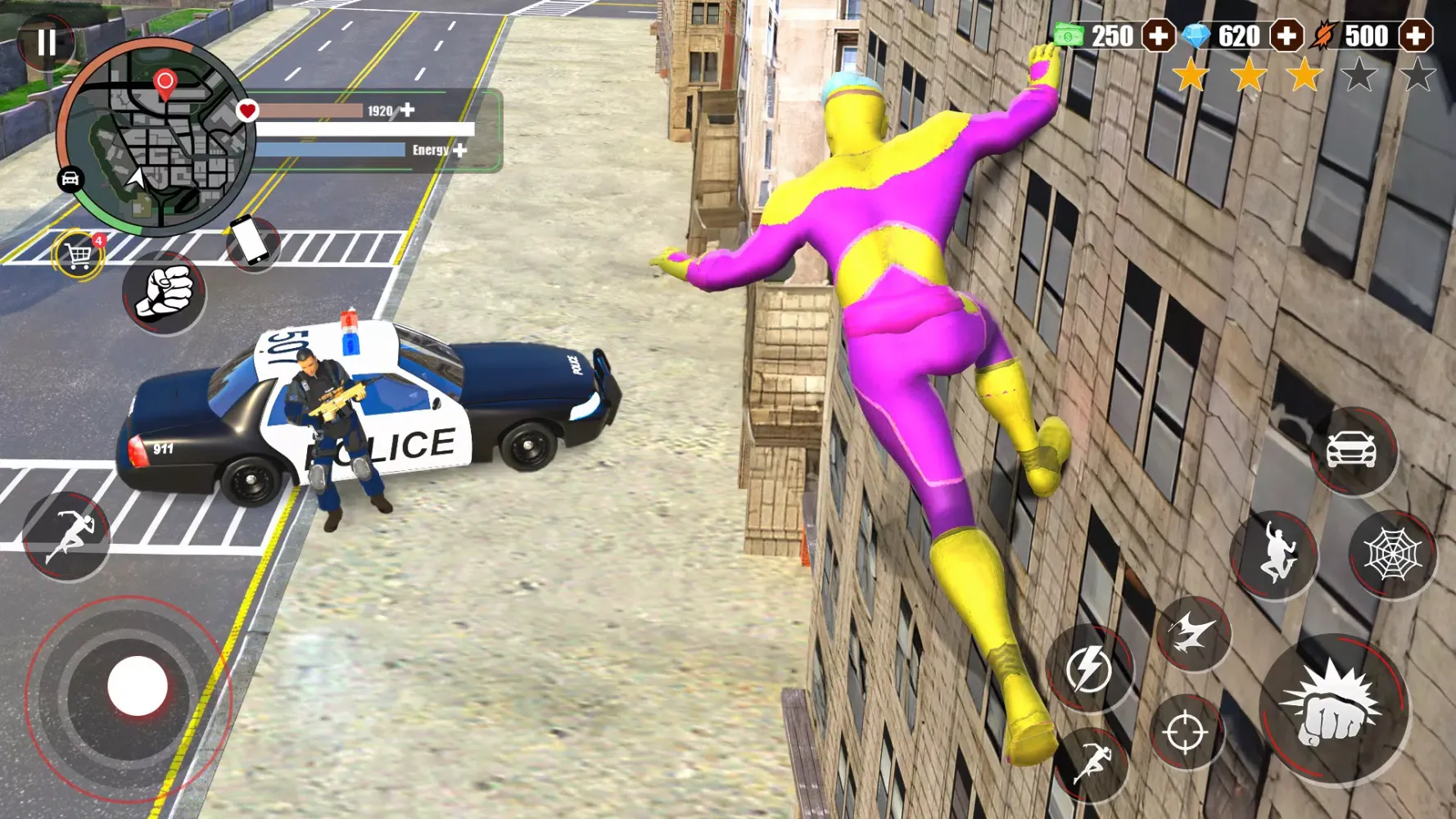 Super Rope Hero: Flying City Screenshots