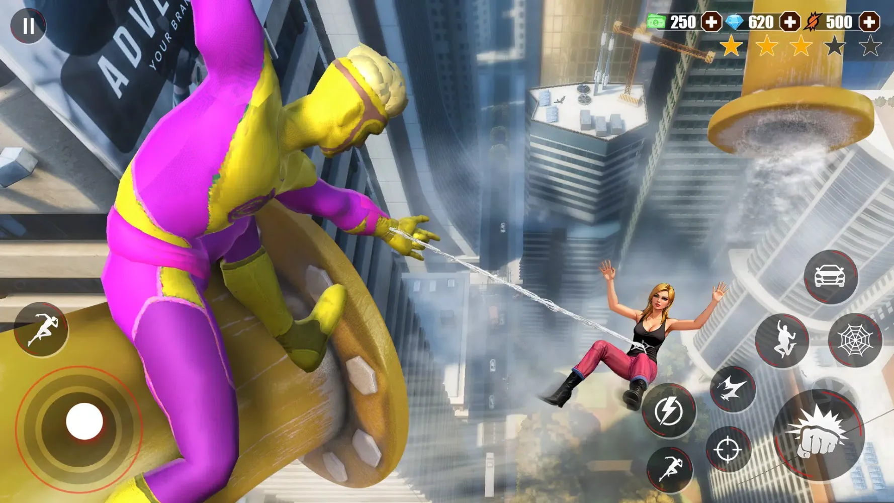 Super Rope Hero: Flying City Screenshots
