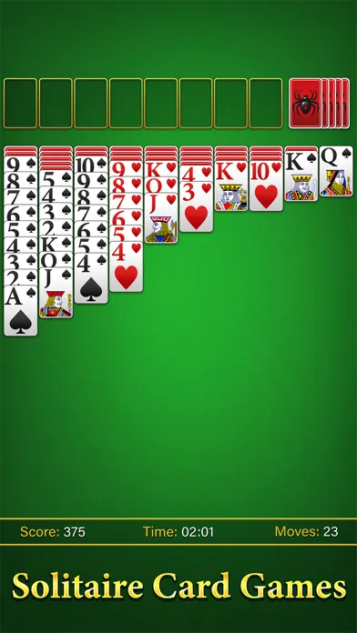 Spider Solitaire Card Games · Screenshots