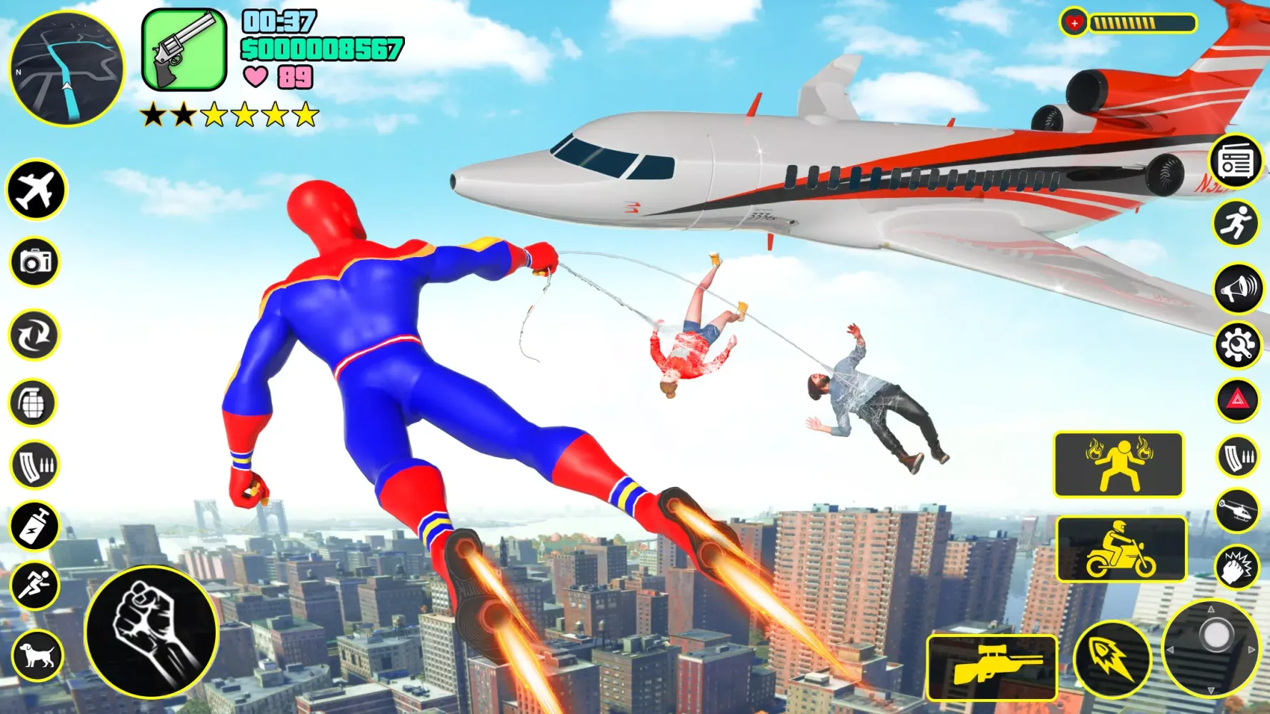 Zrzuty ekranu Spider Hero Games Rope Hero