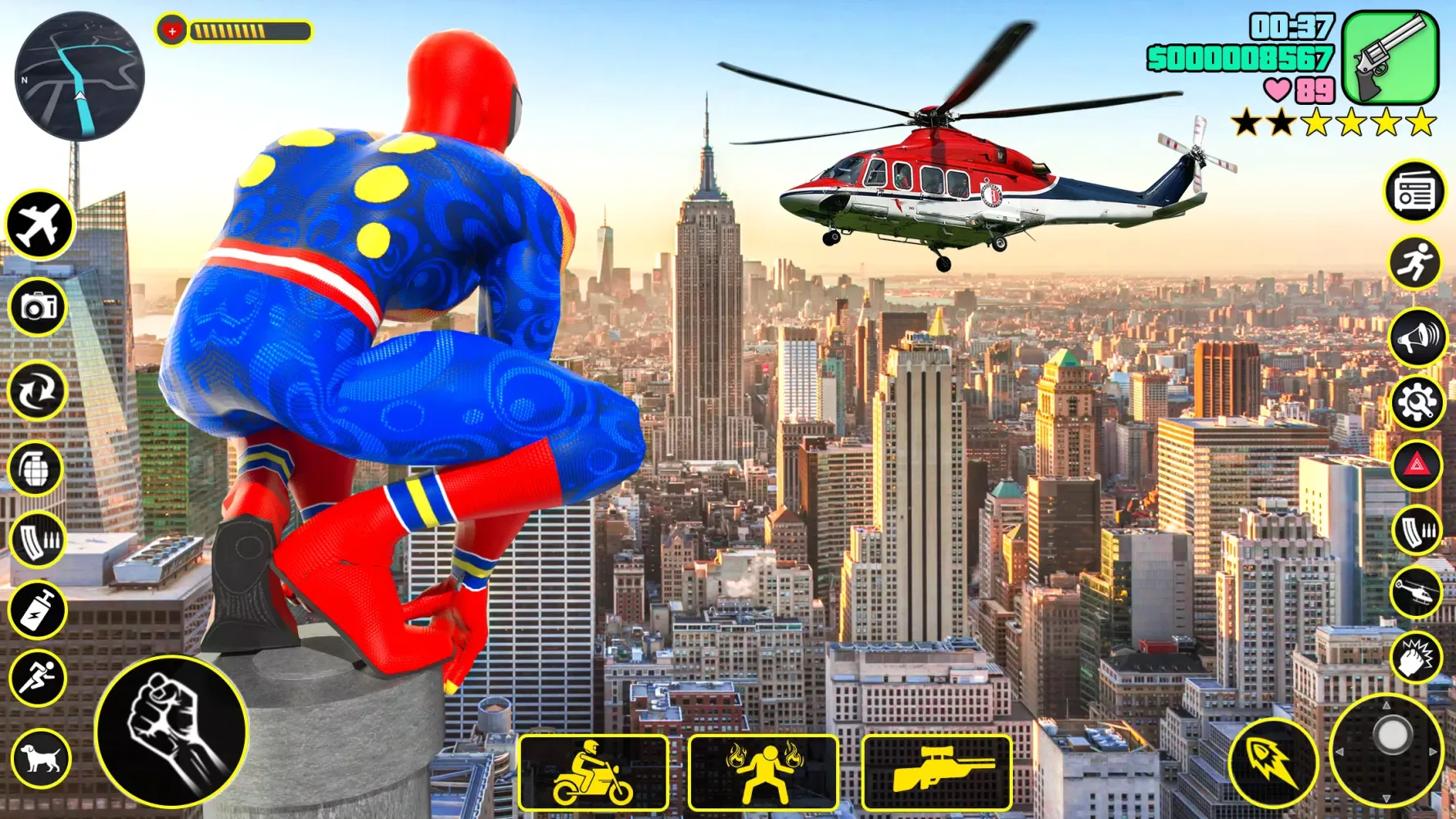 Zrzuty ekranu Spider Hero Games Rope Hero