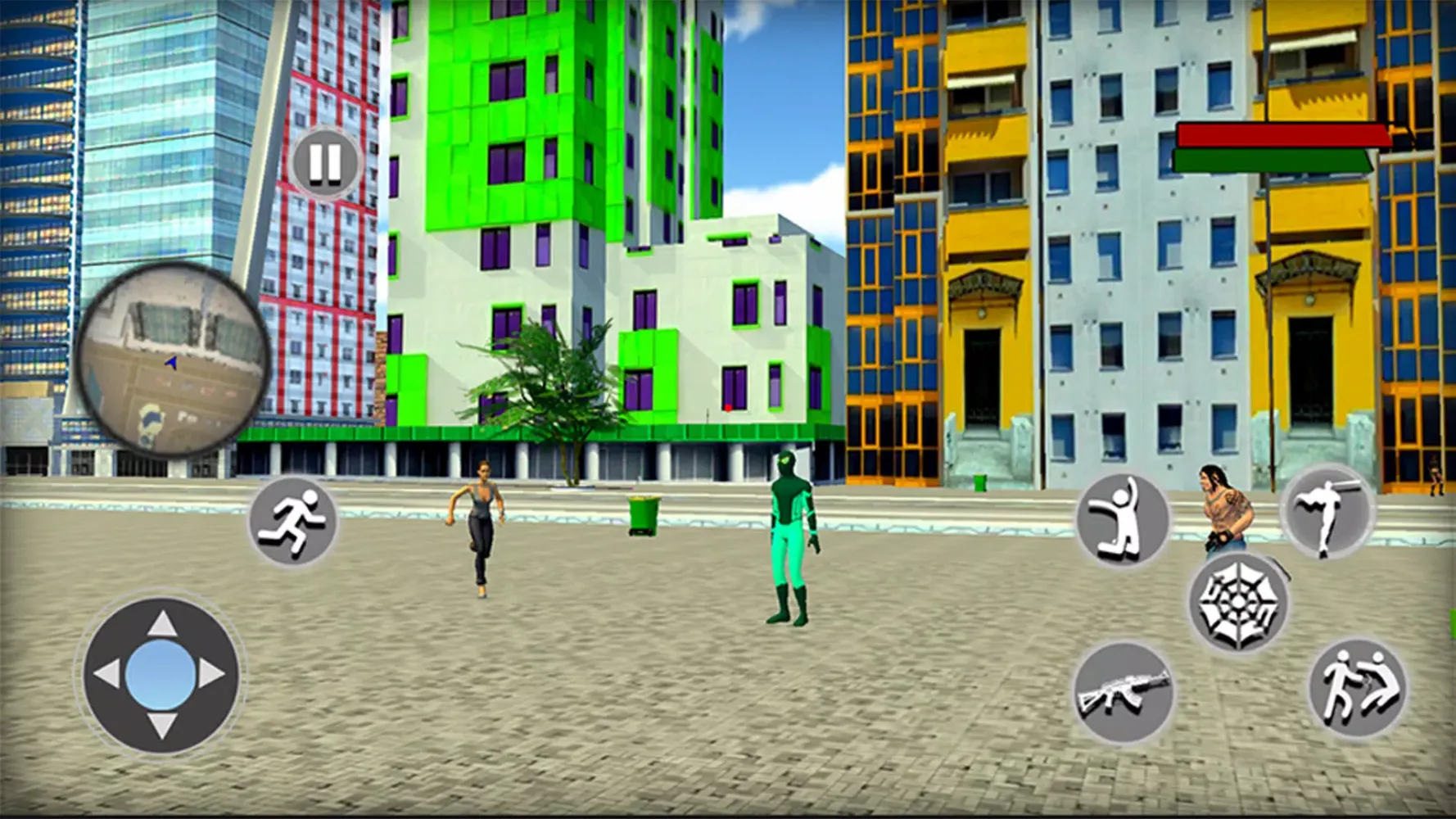 Spider Rope Hero Man Games Screenshots