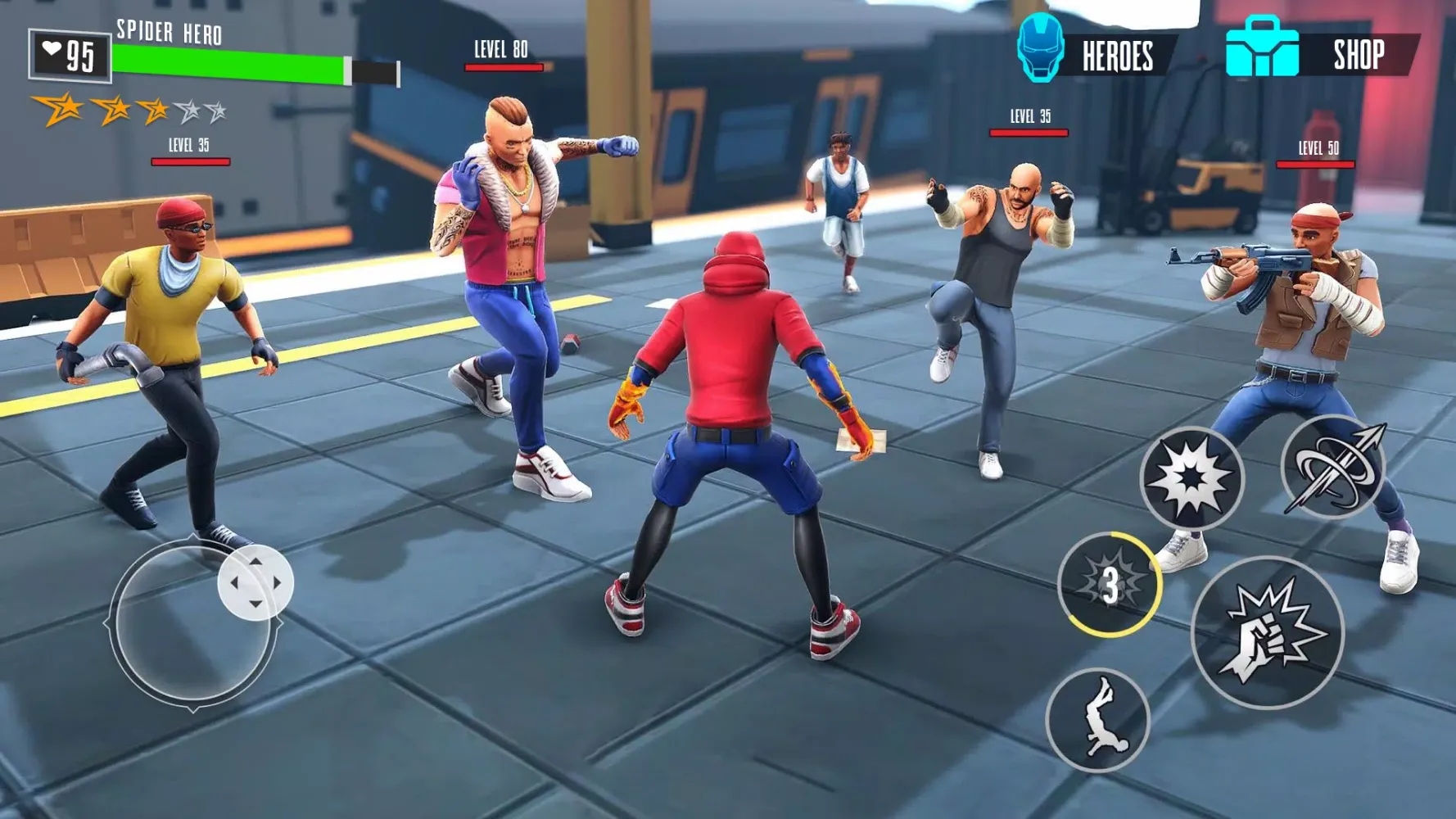 Spider Hero Fighter 스크린샷