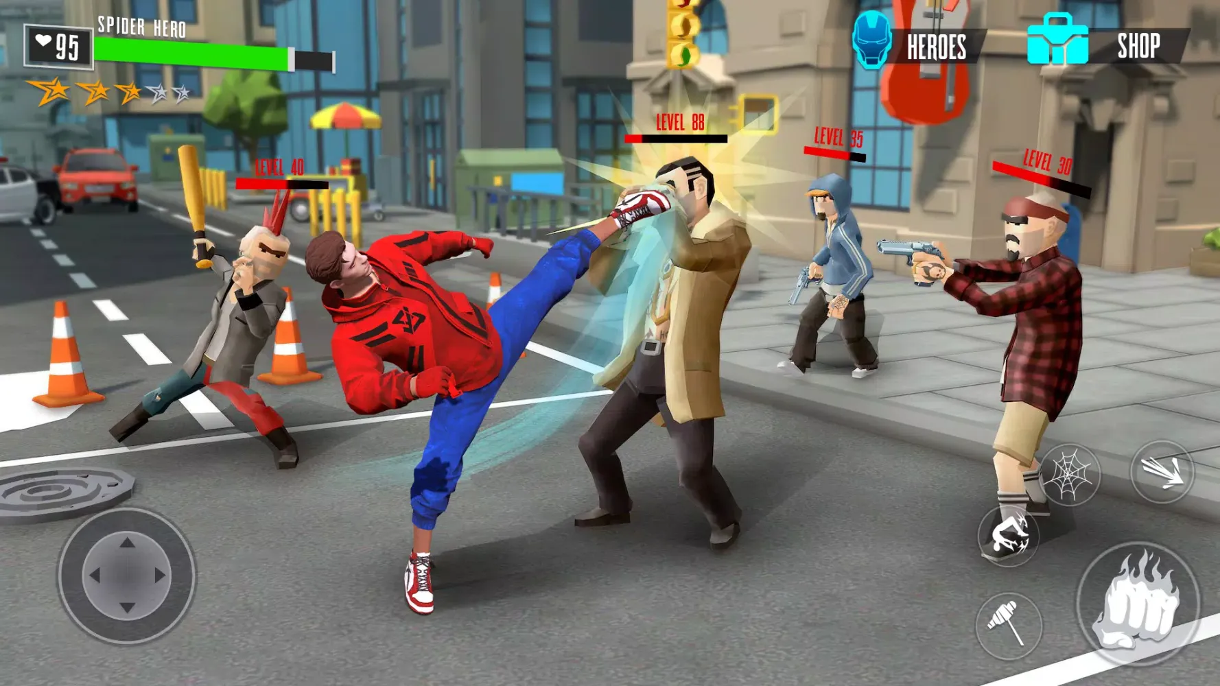 Spider Hero Fighter 스크린샷