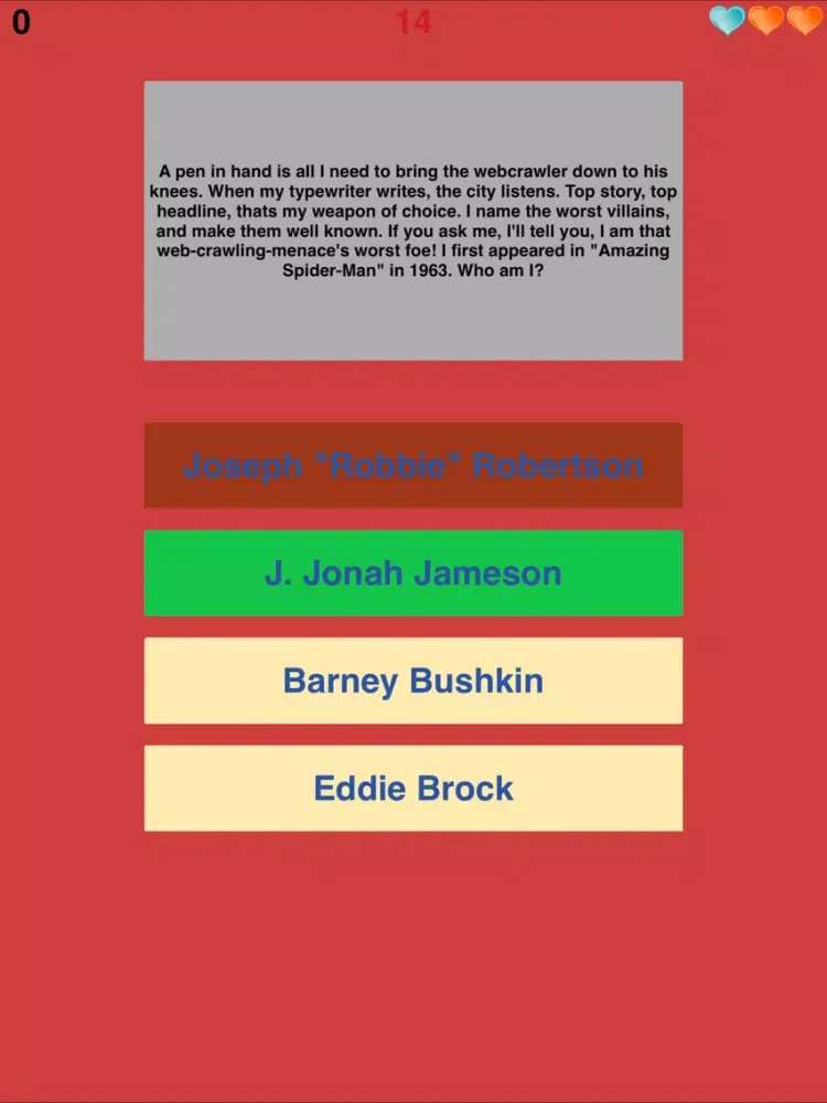Trivia for Spider-Man - Super Fan Quiz for SpiderMan - Collector's Edition iPad 应用截图