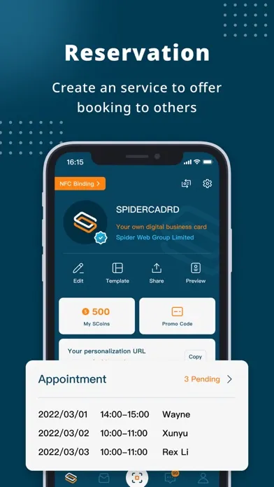 Tangkapan skrin SPIDERCARD - A Virtual Card