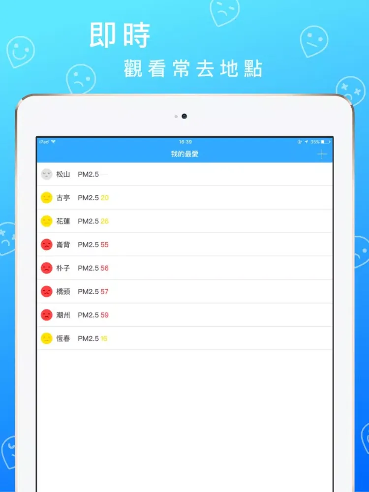 台灣空污通 iPad  Screenshots