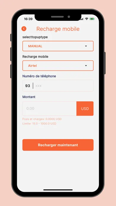 Captures d'écran de SpidiPay