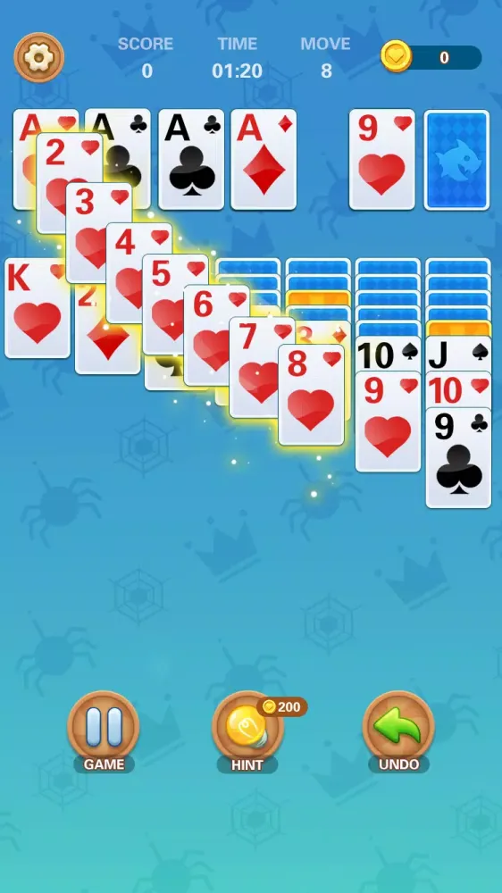 Ảnh chụp màn hình của Solitaire - Spider King