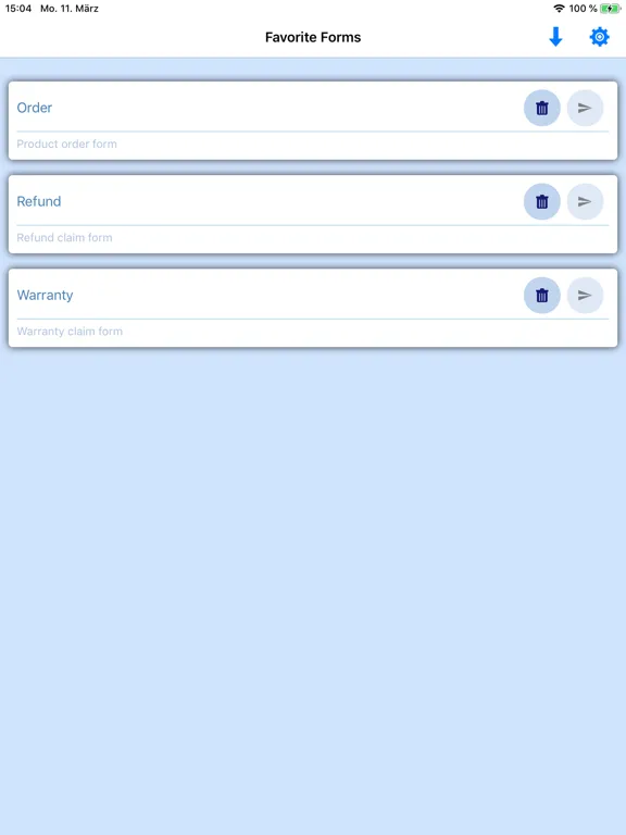 Zrzuty ekranu FileDirector MobileForms iPad 