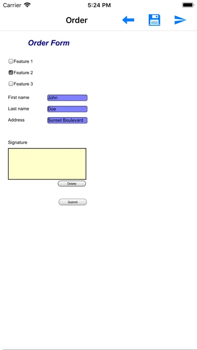 Zrzuty ekranu FileDirector MobileForms