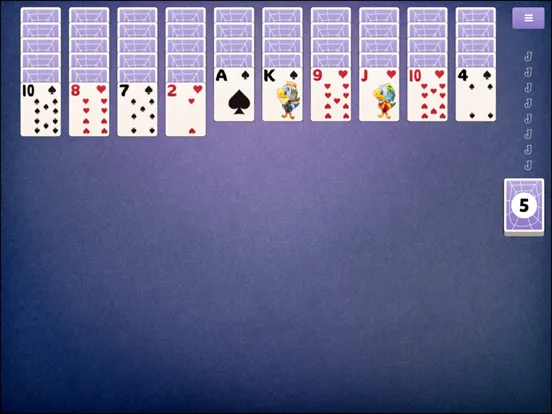 Tangkapan layar Spider Solitaire 3 iPad 