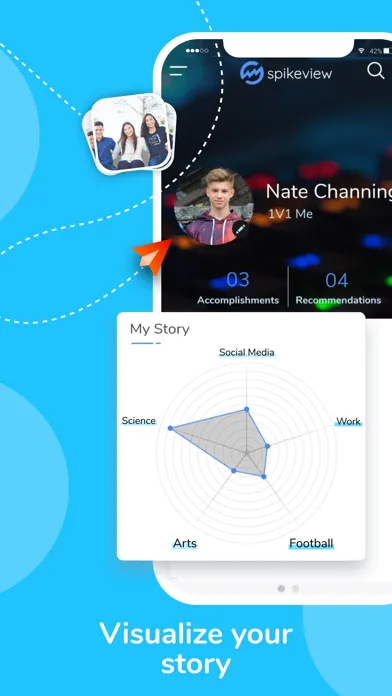 spikeview Student Portfolio Screenshots