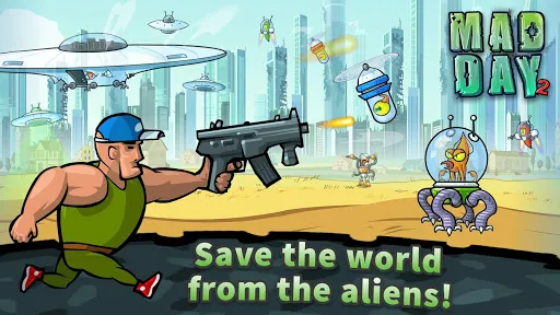 Ảnh chụp màn hình của Mad Day 2: Shoot the Aliens
