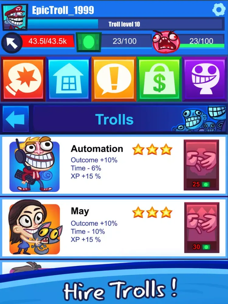 صور Troll Face Clicker Quest iPad 