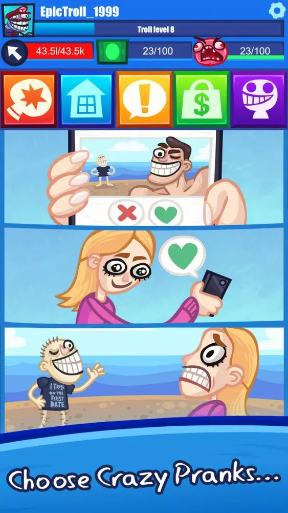 صور Troll Face Clicker Quest