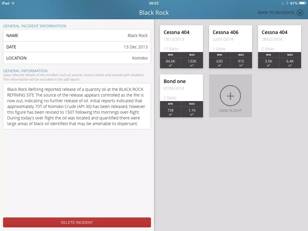 Spillconsult Aerial Surveillance Lite iPad  Screenshots