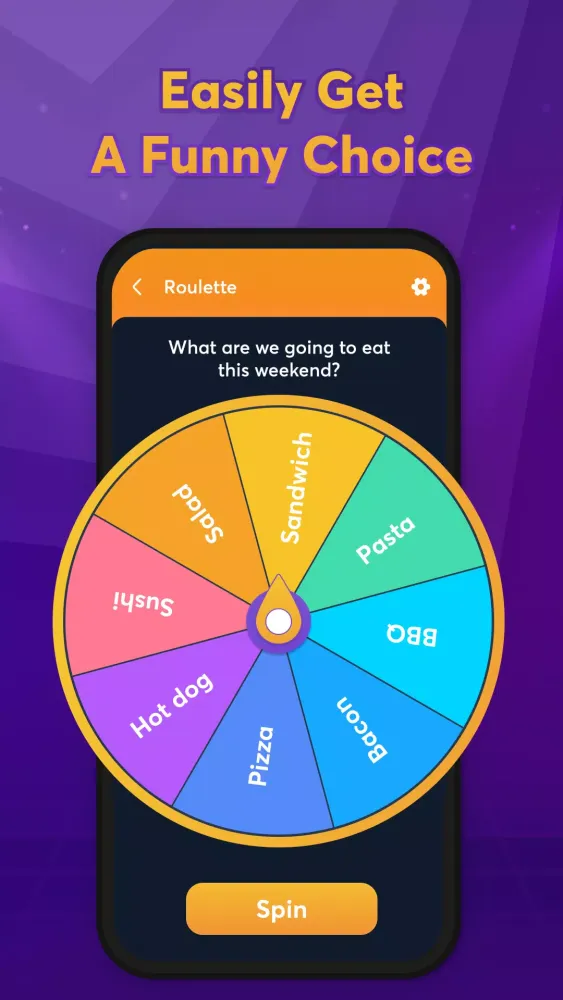 ภาพหน้าจอของ Spin The Wheel Random Roulette