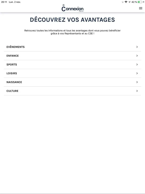 Connexion From 41 iPad 應用截圖