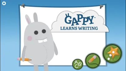 Capturas de tela do Gappy Learns Writing