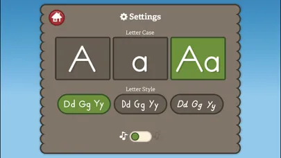 Capturas de tela do Gappy Learns Writing