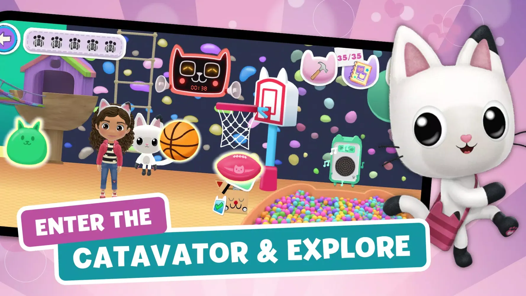 Gabbys Dollhouse: Games & Cats স্ক্রিনশট