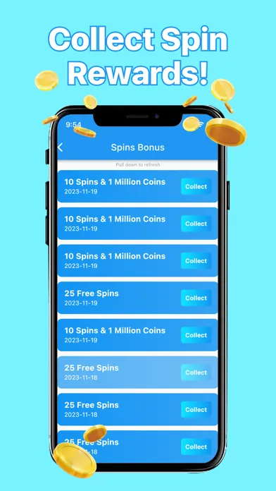 Zrzuty ekranu Spin Link - Daily CM Spins