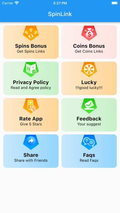 Zrzuty ekranu Spin Link - Daily CM Spins