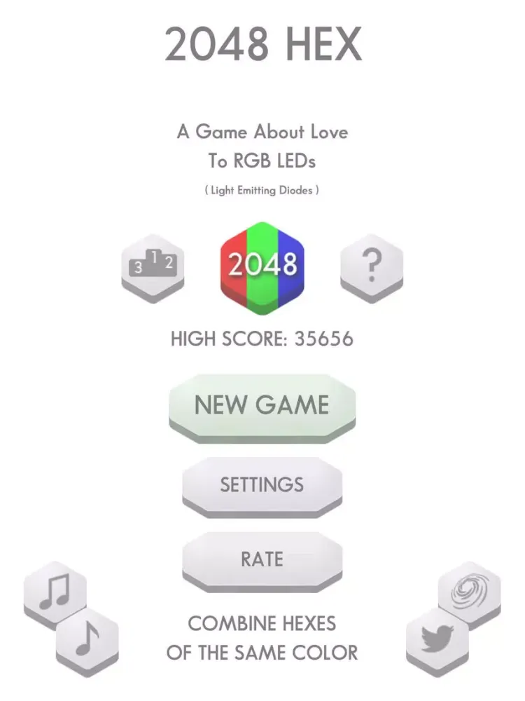 2048 Hex Match Numbers Puzzle iPad  스크린샷
