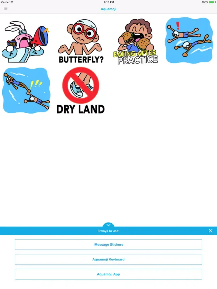 ภาพหน้าจอของ Aquamoji: Swim Emojis+Stickers iPad 