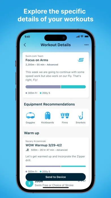 Swim.com: Swim Tracker Ekran Görüntüleri