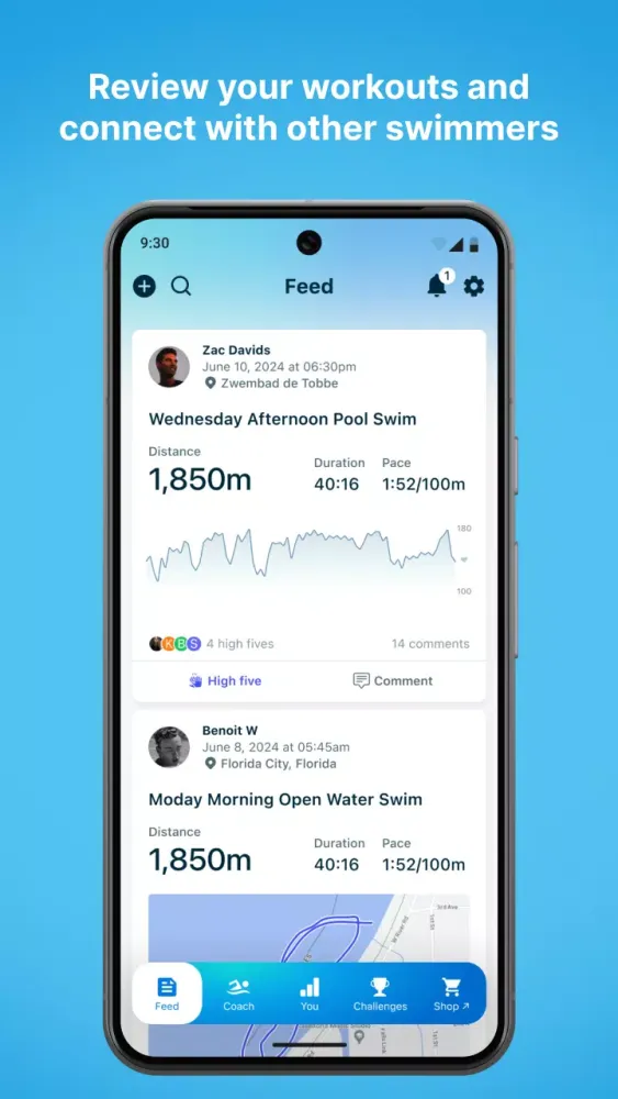 Swim.com Ekran Görüntüleri