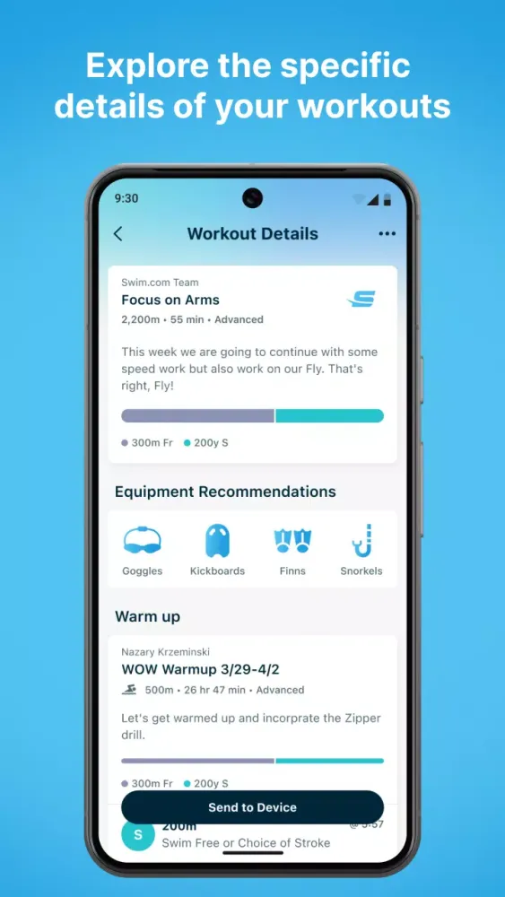 Swim.com Ekran Görüntüleri