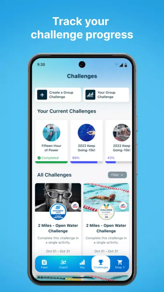 Swim.com Ekran Görüntüleri