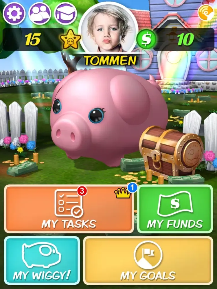 ภาพหน้าจอของ Wiggy Toy App iPad 