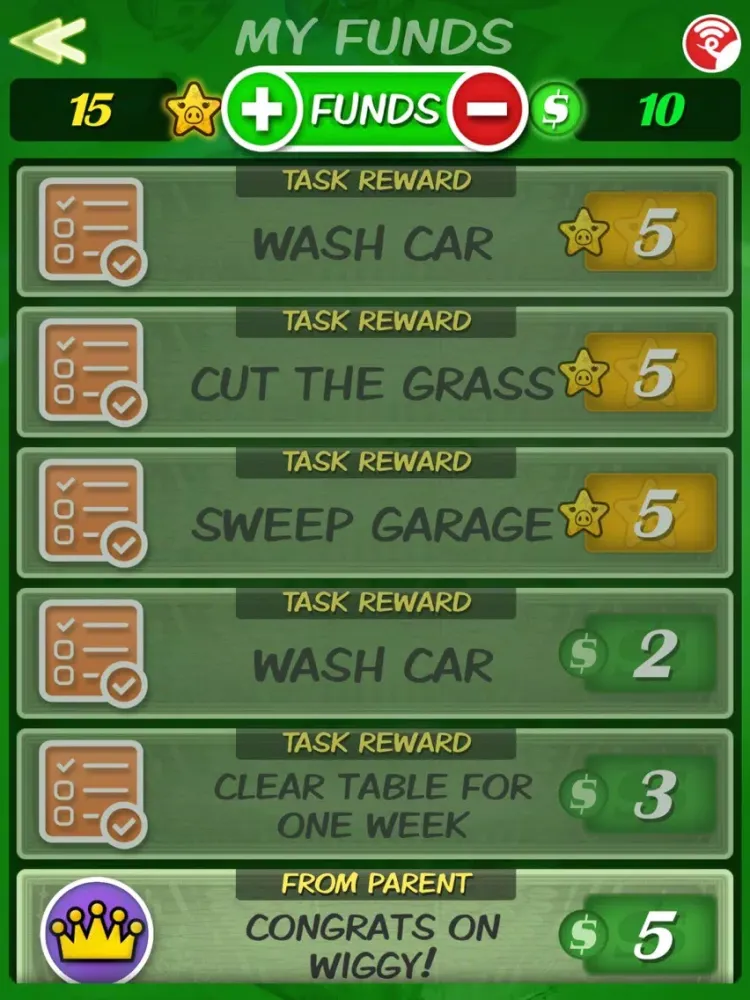 ภาพหน้าจอของ Wiggy Toy App iPad 